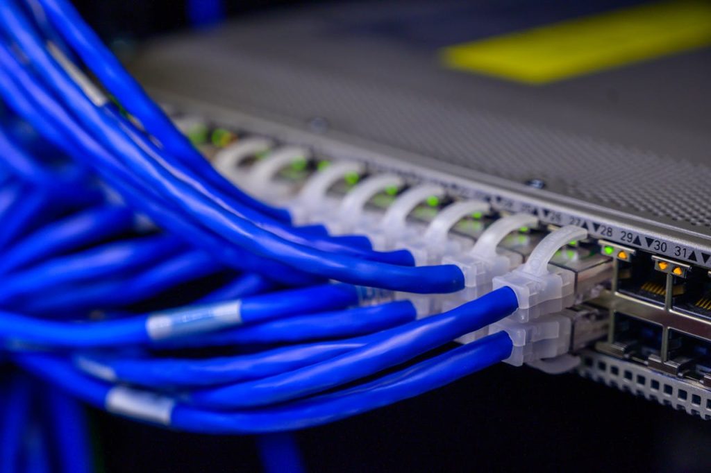 Blue Ethernet Cable